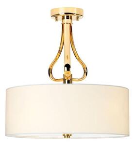 BATH/FALM/SFPG Falmouth 3 Light Semi Flush Ceiling Light In Polished Gold