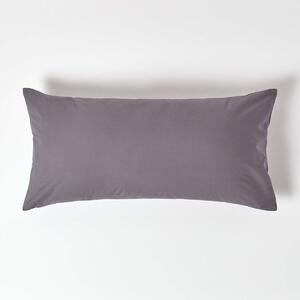 Dark Grey European Pillowcase Egyptian Cotton 200 TC, 40 x 80cm