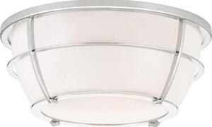 QZ/CHANCE/FPC Chance 2 Light Bathroom Flush Ceiling Light In Polished Chrome