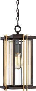 QZ/GOLDENROD8/M Golden Rod Outdoor Chain Lantern In Bronze
