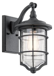 KL-ROYALMARINE2-S Royal Marine Small Outdoor Wall Lantern In Black - H: 337mm