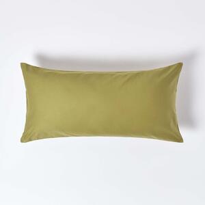 Olive Green European Pillowcase 1000 TC, 40 x 80cm