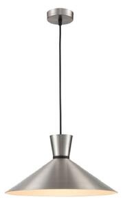 Franklite PCH211 Happy 1 Light Large Ceiling Pendant In Satin Nickel - Dia: 400mm