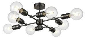 F2408-8 8 Light Semi Flush Ceiling Light In Gunmetal
