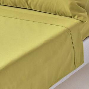 Olive Green Egyptian Cotton Flat Sheet 1000 Thread Count, Single