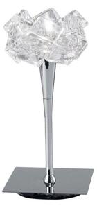 Mantra M3958 Artic 1 Light Table Lamp In Chrome With Clear Glass