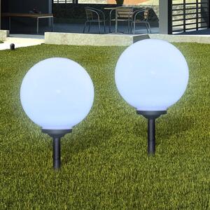 Outdoor Pathway Lamps 2 pcs LED 30 cm with Ground Spike