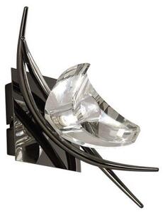 Mantra M1461BC/S Eclipse 1 Light Switched Wall Light In Black Chrome