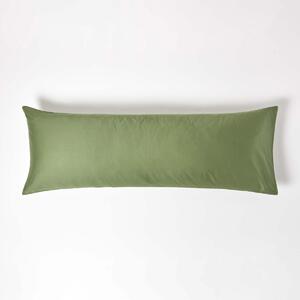 Moss Green Organic Cotton Housewife Pillowcase 400 TC, Body Pillowcase