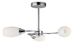 Denia 3 Light Semi Flush Ceiling Light In Chrome