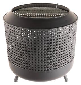 RedFire Fire Basket with BBQ Grill Midland Black