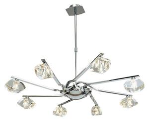 Mantra M0410 Alfa 8 Light Telescopic Ceiling Pendant/Semi Flush Light In Chrome