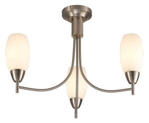 Devon 3 Light Ceiling Light In Satin Nickel