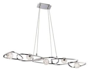Mantra M5012 Lux 5 Light Linear Ceiling Pendant In Chrome