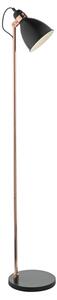 Dar FRE4922 Frederick 1 Light Floor Light In Black And Copper