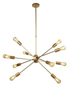 Searchlight 29010-10GO Alpha 10 Light Ceiling Pendant Light In Matt Gold