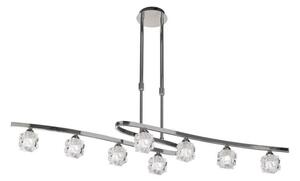 Mantra M1840 Ice 8 Light Telescopic Convertible Ceiling Light In Chrome