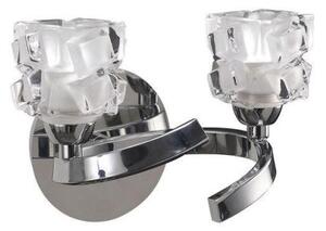 Mantra M1844/S Ice 2 Light Switched Wall Light In Chrome