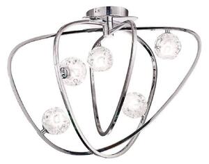 Mantra M5014 Lux 5 Light Semi Flush Ceiling Light In Chrome