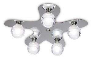 Mantra M1809 Loop 5 Light Flush Ceiling Light In Chrome