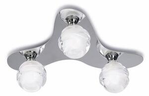 Mantra M1808 Loop 3 Light Flush Ceiling Light In Chrome