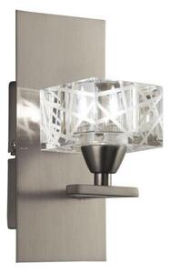 Mantra M1446SN/S Zen Sn 1 Light Switched Wall Light In Satin Nickel
