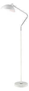S243 Standard Lamp 1 Light Floor Light In Matt White And Chrome