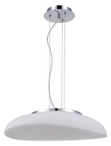 Mantra M4891 Opal 4 Light Ceiling Pendant In Chrome With Frosted White Shade