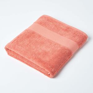 Homescapes Burnt Orange Bath Sheet 100 % Turkish Cotton