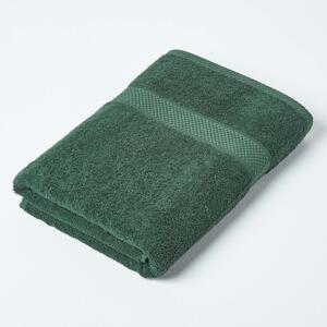 Homescapes Dark Green Bath Towel 100 % Turkish Cotton