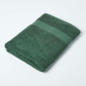 Homescapes Dark Green Jumbo Towel 100 % Turkish Cotton