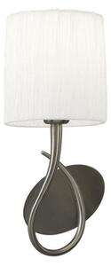 Mantra M3701/S Lua 1 Light Switched Wall Light In Satin Nickel