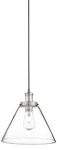 Searchlight 3228SS Pyramid 1 Light Ceiling Pendant Light In Satin Silver