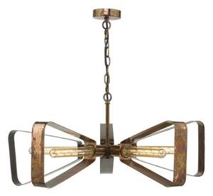 Dar YAV0564 Yavanna 5 Light Ceiling Pendant Light In Copper