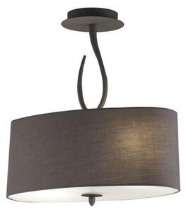 Mantra M3690 Lua 2 Light Semi Flush Ceiling Light In Ash Grey