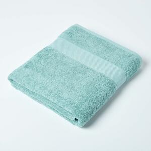 Homescapes Sea Green Bath Sheet 100 % Turkish Cotton