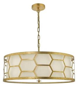 Dar EPS0412 Epstein 4 Light Ceiling Pendant In Gold