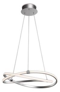 M5725 Infinity Dimmable LED Medium Ceiling Pendant Light In Silver And White