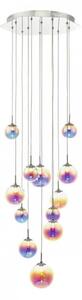 Dar CES1250 Cesario 12 Light Cluster Ceiling Pendant Light In Chrome