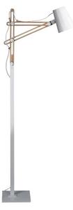Mantra M3774 Looker 1 Light Floor Light In White And Beech Wood
