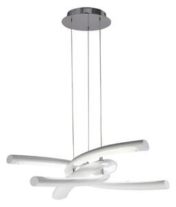 Mantra M3970 Knot LED 3+3 Light LED Pendant Light In White And Chrome