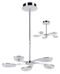 Mantra M8252 Juno LED 5 Light Telescopic Pendant/Semi Flush Ceiling Light In Satin Aluminium