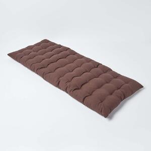 Chocolate Brown Kitchen Dining Garden Bench Seat Pad Cushion, 3 Seater