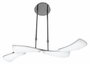 Mantra M3804 Mistral 4 Light LED Linear Pendant Light In Chrome