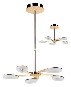 Mantra M8272 Juno LED 5 Light Telescopic Pendant/Semi Flush Ceiling Light In Satin Gold