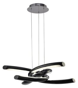 Mantra M3971 Knot LED 3+3 Light LED Pendant Light In Black And Chrome