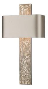 David Hunt Lighting CRO07 Croc 1 Light Wall Light In Bronze With Almond Cream Shade