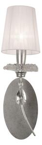 Mantra M6305 Sophie 1 Light Wall Light With Shade In Silver