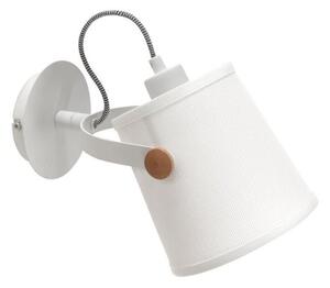 Mantra M4924 Nordica 1 Light Wall Light In White, Ivory And Beech Wood