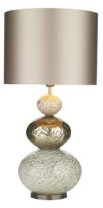 David Hunt Lighting BOA4335+DRM4018 Boavista Table Lamp In Gold Glass With Almond Shade